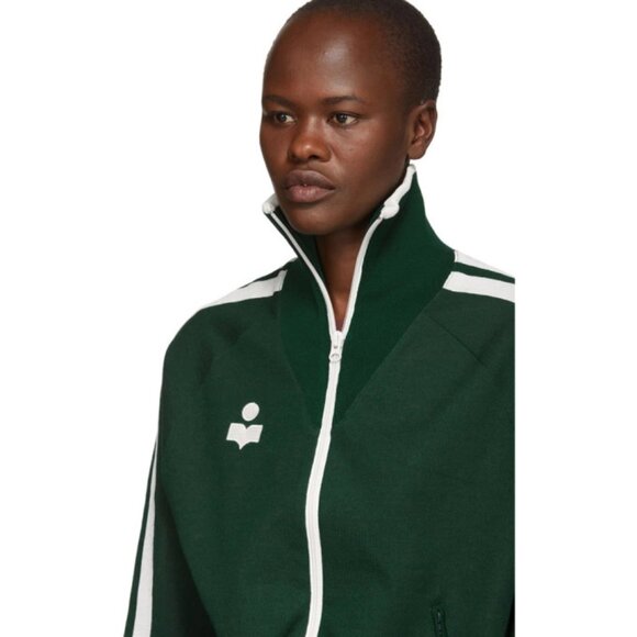 Isabel Marant Etoile Green Darcey Zip-Up Sweater size 34 - Picture 3 of 11